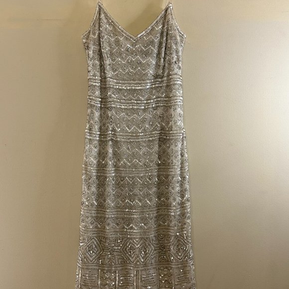 White beaded THEIA mini cocktail dress size 0 - Picture 1 of 8